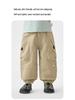 Spring 2026 Trendy European Boys' Long Workwear Pants for Kids and Toddlers