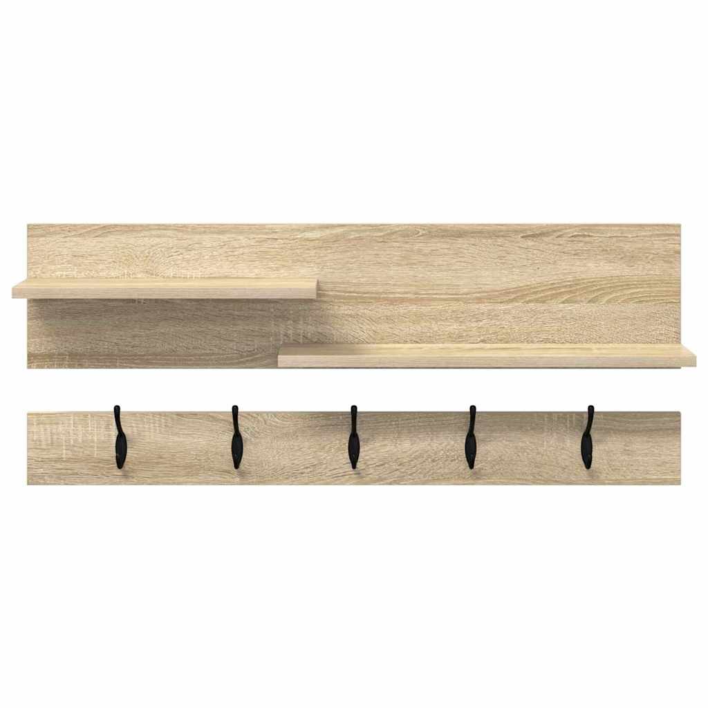 Wall Mounted Nightstand Sonoma Oak 90 x 15 x 36 cm