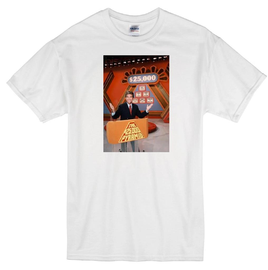 DICK CLARK 25,000 PYRAMID GAME SHOW CLASSIC RETRO TV WHITE T-shirt