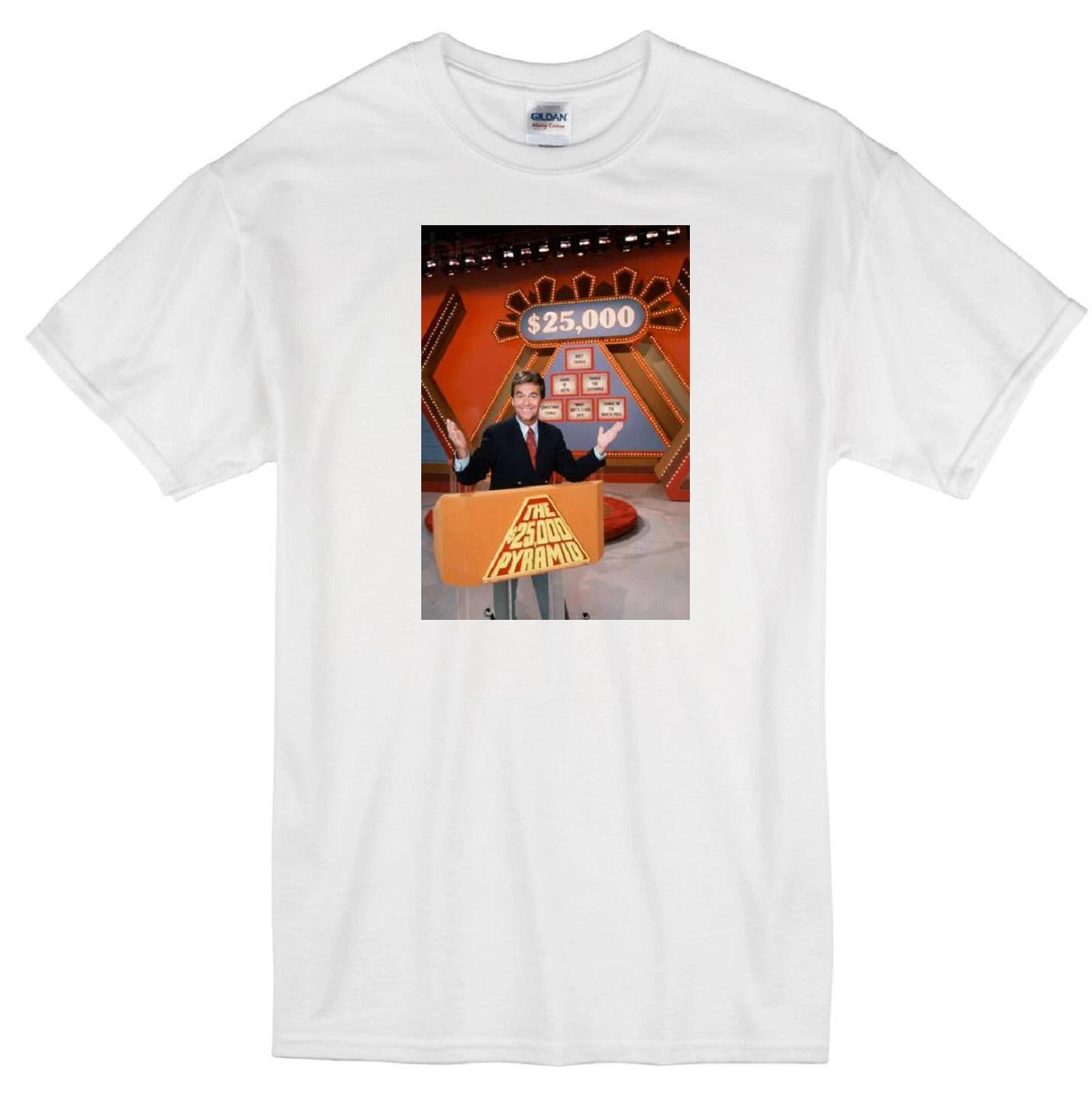 DICK CLARK 25,000 PYRAMID GAME SHOW CLASSIC RETRO TV WHITE T-shirt 3XL