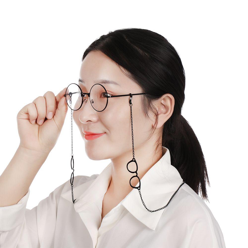 Reading Glasses Non-slip Metal Glasses Necklace Eyeglass Lanyard Eye Wear Accessories Glasses Chain