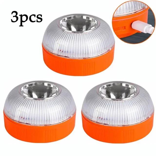 Rechargeable Led Car Emergency Light Flashlight Magnetic Induction Strobe Light Road Accident Lamp Beacon Safety Accessory Set