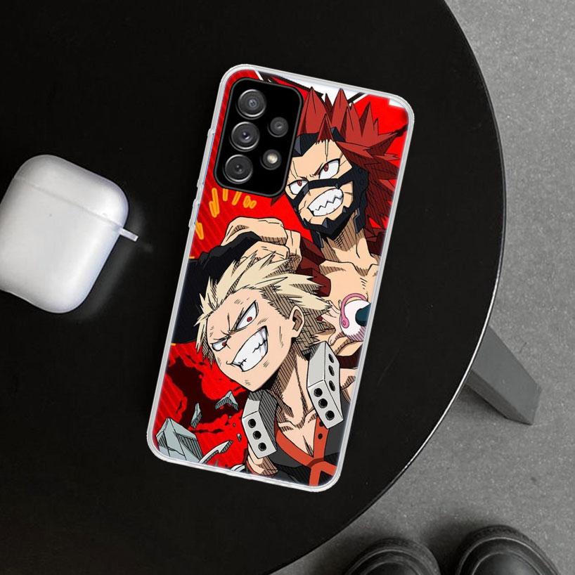 MHA Bakugou Katsuki Phone Case Cover for Samsung Galaxy A12 A22 A32 A52 A72 A02S A51 A50S A31 A20S A10S Note 20 Ultra 10 Plus Ga