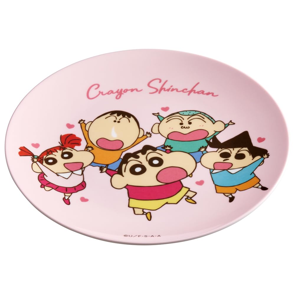

Skater Thin Melamine Stylish Character Breakfast Plate with Crayon Plate, 20cm, Shin-chan Design, MPL20P-A