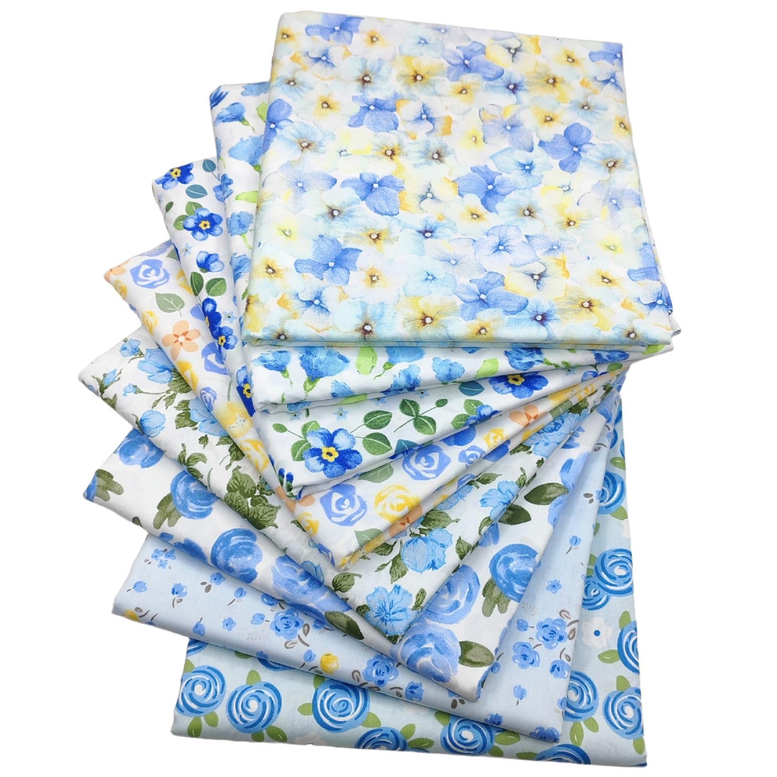 

DIFEIUKI Patchwork Fabric Set of Cut Stylish Nordic Floral Cotton 8, Cloths, Fabric, Print, Scraps, 100% Fabric, DIY, Crafts, Sewing, Handmade,