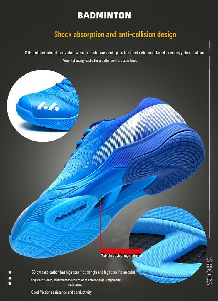 LEFUS Unisex Professional Badminton Shoes - Breathable Mesh for Summer, Perfect for Tennis and Fitness Training.