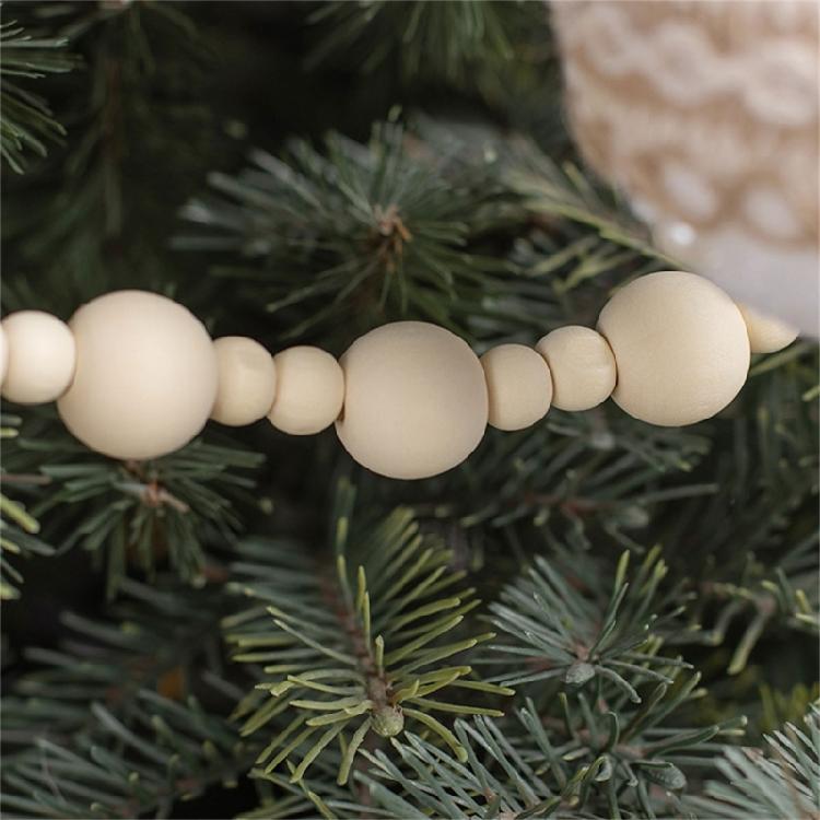 Easy To Hanging Wooden Bead Chains For Christmas Tree Decorations Holiday Homes Party Supplies Creative Festival Crafting Projects