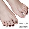 24Pcs Toe Nails Fake Nails Nail Sticker Jelly Glue Press On Rhinestone Nails French Nail Manicure Set Nail Care Tool Nail Salon