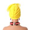 Ruffled Flower Women Turban Cap Female Head Wraps