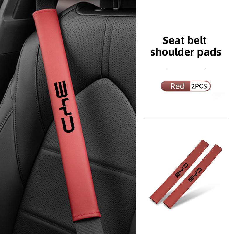 

Car Seat Belt Shoulder Pad Extended Leather Seat Belt Protector For BYD M6 G3 G5 T3 F3 F0 S6 S7 E5 E6 Tang Song Qing Yuan
