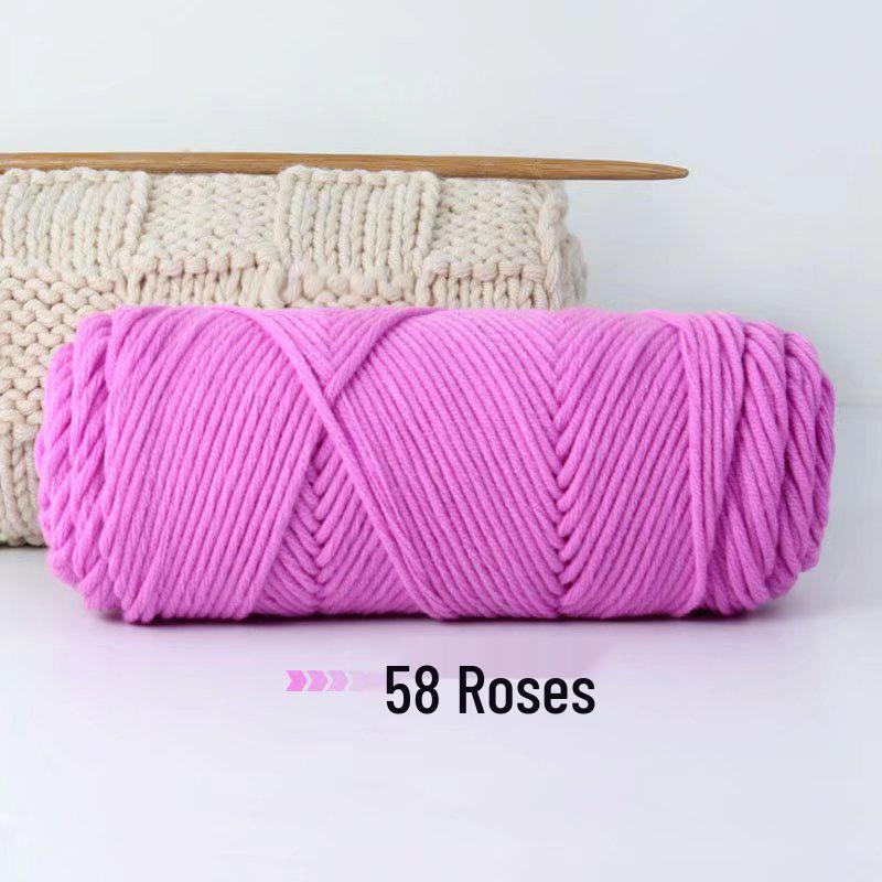 8-Strand Lover's Cotton Wool Yarn for Handmade Knitting: Soft DIY Scarf or Hat Acrylic Yarn