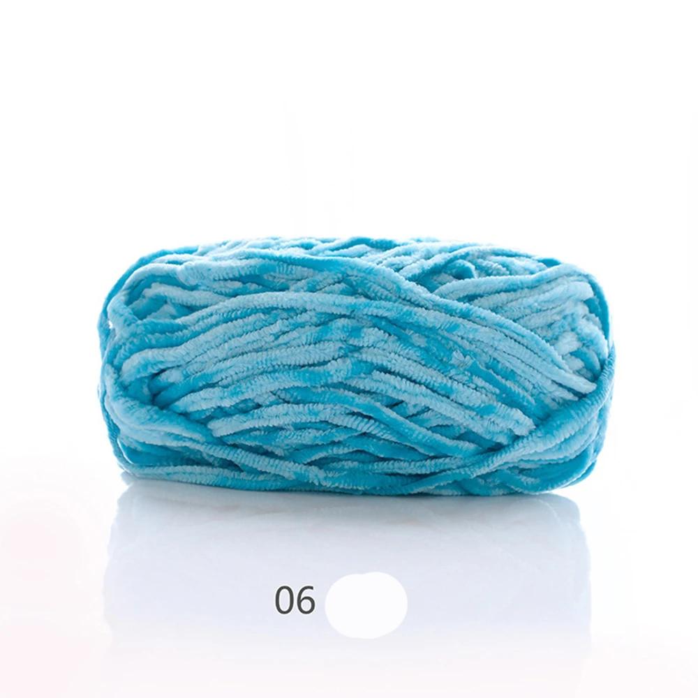 100g Chenille Colored Warm Plush Coarse Yarn Handmade Woven Yarn DIY Carpet Bag Doll Sweater Thread