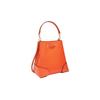 Michael Kors Mk Mercer Gallery Solid Color Leather Drawstring Bucket Bag Simple Elegant Shoulder Crossbody Bag Small Women Bags Orange 30F9GZ5L1L846