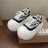 Big Head Muffin Thick Sole Little White Shoes Women's Spring Fashion Tire Sole Sports Casual Shoes Height Increase Bread Shoes Women