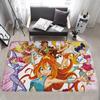 Girl-W-Winx Catoon Clubs Kitchen Mat Nordic Style Bedroom Living Room Doormat Home Balcony Anti-Slip Welcome Rug