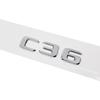 ABS Plastic C32 C36 C63 Trunk Rear Logo Badge Emblem Sticker for Mercedes Benz C Class W201 W202 W203 W204 W205 mm1