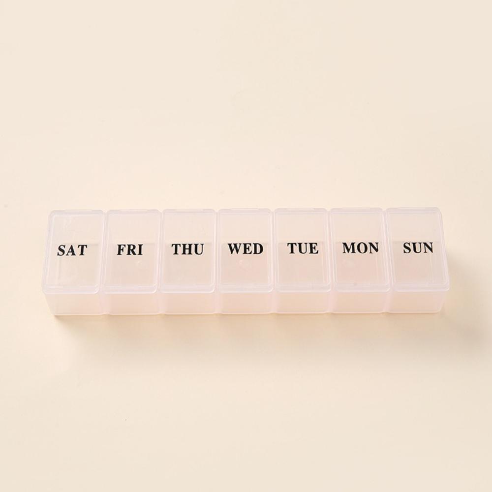 

New Hot Premuim Small Portable Travel 7 Days 7 Grids Pill Box Cases Container Organizer Storage for Vitamin Medicine Fish Oils