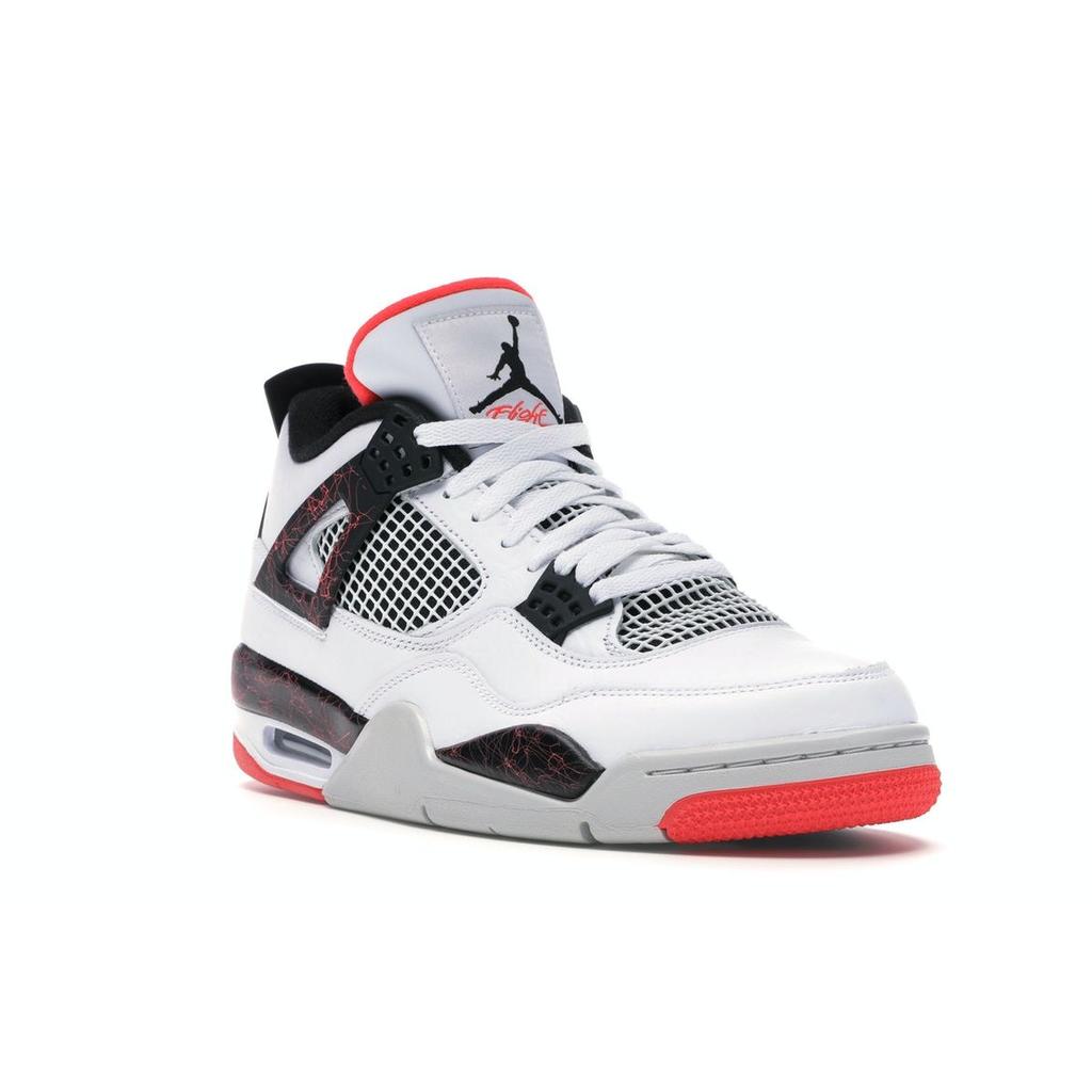 Pánské tenisky Air Jordan 4 Retro Pale Citron Bílá Černá Jasně-karmínová 308497-116