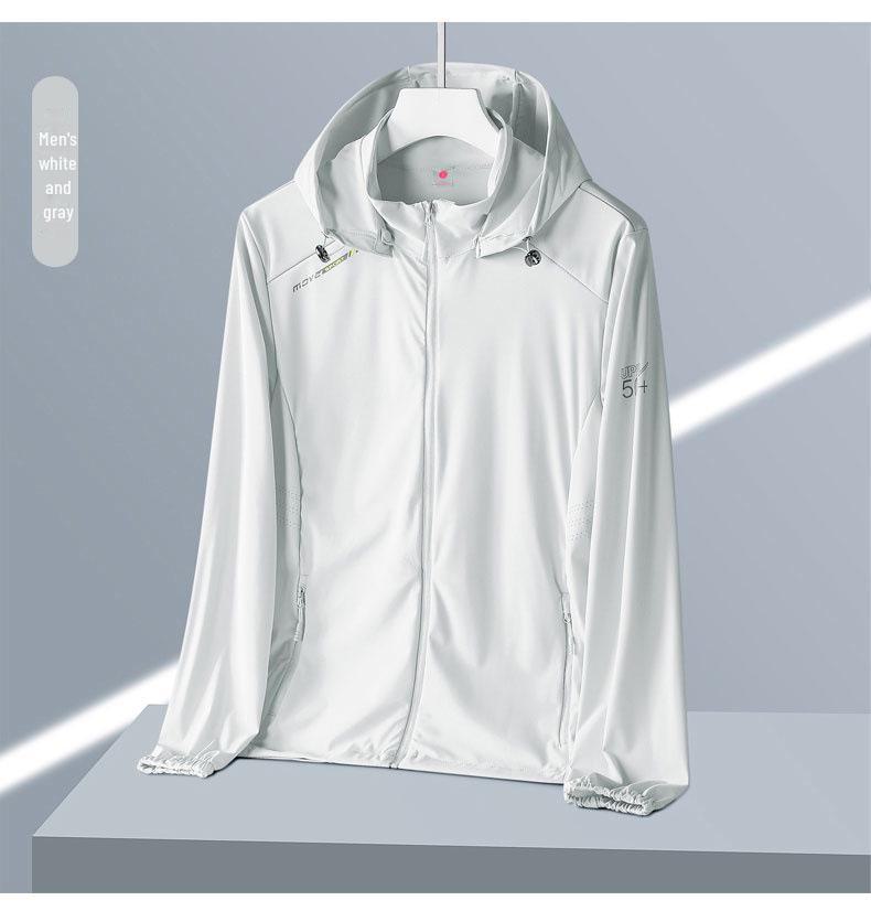 Herren-Sommerjacke aus Eisseide mit Sonnenschutz zum Angeln und für den Außenbereich