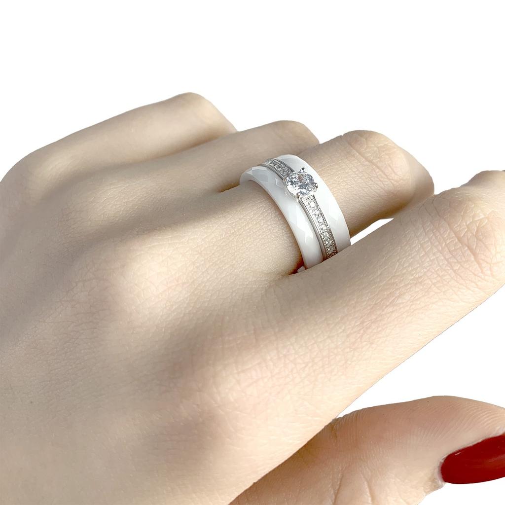 Silver Ring with Ceramics (0481630) 7.08 Gr. 925 Samples