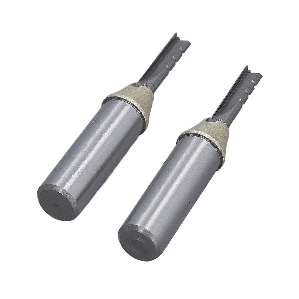 2PCS Woodworking Drill Bits 12 Inch Tungsten Steel CNC 3 Flutes Cutting Drill Bits