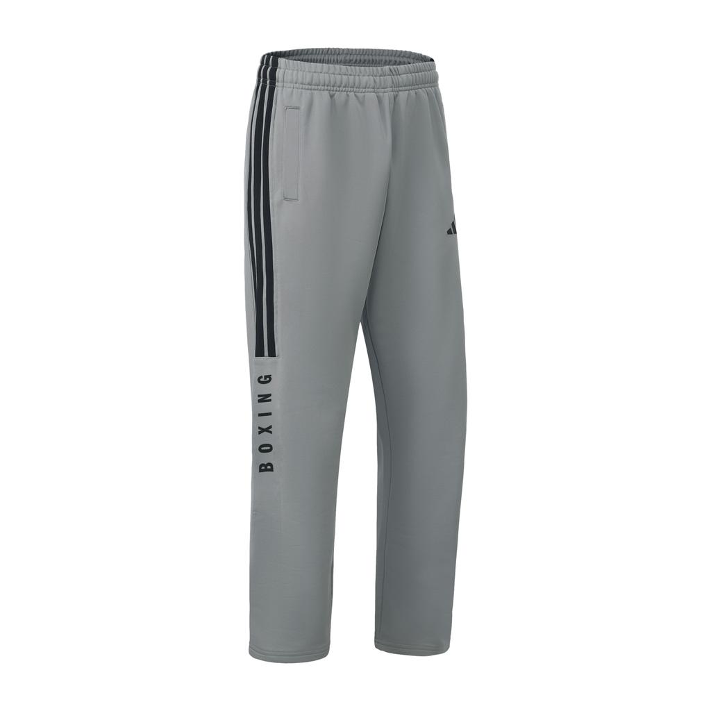 Adidas Boxen 3-Streifen Klassisch Retro Gerade Beine Trainingsanzug Jacke Set Unisex Trainingsanzüge Grau TR30JR1BX-GYB+TR30PR1BX-GYB