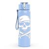 1PC Pirate Skull Sword Sketch Print 750ml Color Plastic Sports Water Bottle Leakproof Flip Straw Lid Suitable for Sports Office Home Use