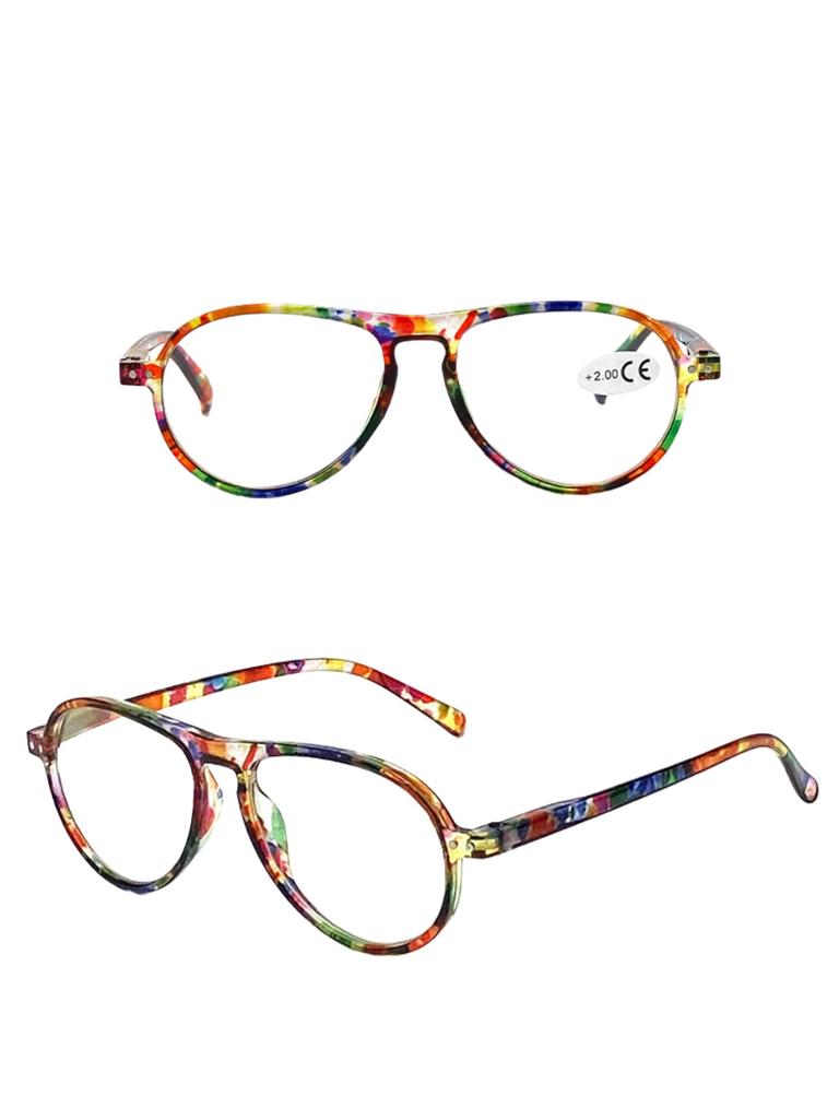 New fashion colorful reading glasses HD spring leg design for ladies middle-aged and elderly people