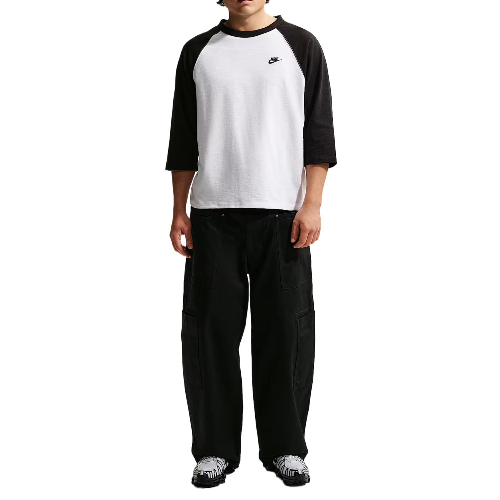 

Nike Club Loose Spliced Pullover Round Neck T-Shirt Men tops IF0756-010 S