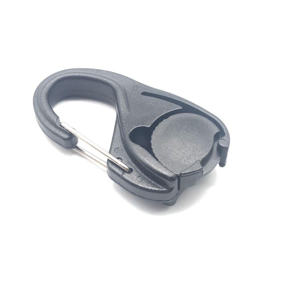 1/2/5pcs New Without Knotting Rope Tightener Black 66*34mm Cast Hooks Self-Locking Binding Fixed Outdoor Tools
