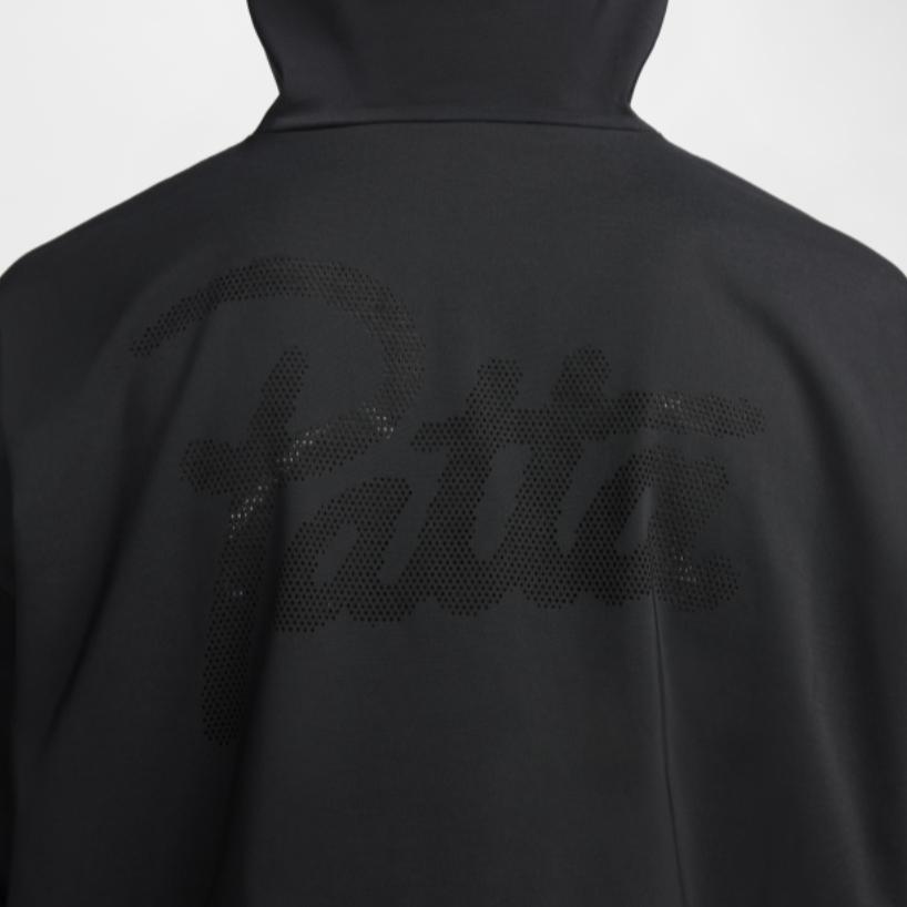 Nike X Patta SS24 Pohodlná Módní Sportovní Bunda s Dlouhým Rukávem Unisex Svrchní Oblečení Černá FJ3088-010