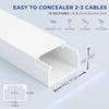 1 PAKET PVC kanal zemin montajı yüksek sıcaklık su geçirmez basmaya dayanıklı görünmez açık kanal (40cm × 10 adet + aksesuarlar)
