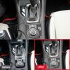 For Mazda 3 Axela 2014- Center Control Gear Panel Decor Carbon Fiber Cover Trim Strip ide Car Interior Accessories
