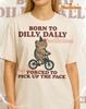 Born To Dilly Dally Forced To Pick Up The Pace Shirt, Frog Meme Tee, Slow Life, 90s Vintage Retro Bootleg