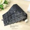 Solid Color Umbrella Women's Fresh Black Glue Embroidered Sun Protection UV Protection Sun Umbrella Ins Light Sunny Rain Folding Umbrella