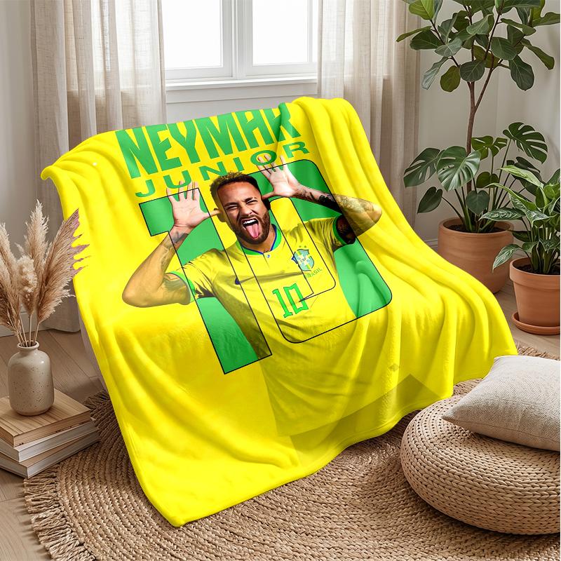 Brazil national football team Theme blanket Soft Flannel Blanket Plush Throw Blanket Cozy Sofa Bed Blanket for Home Decor