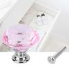 1PCS 30mm   Shape   Glass Pull Handle Cabinet Drawer Door Knob (Transparet)