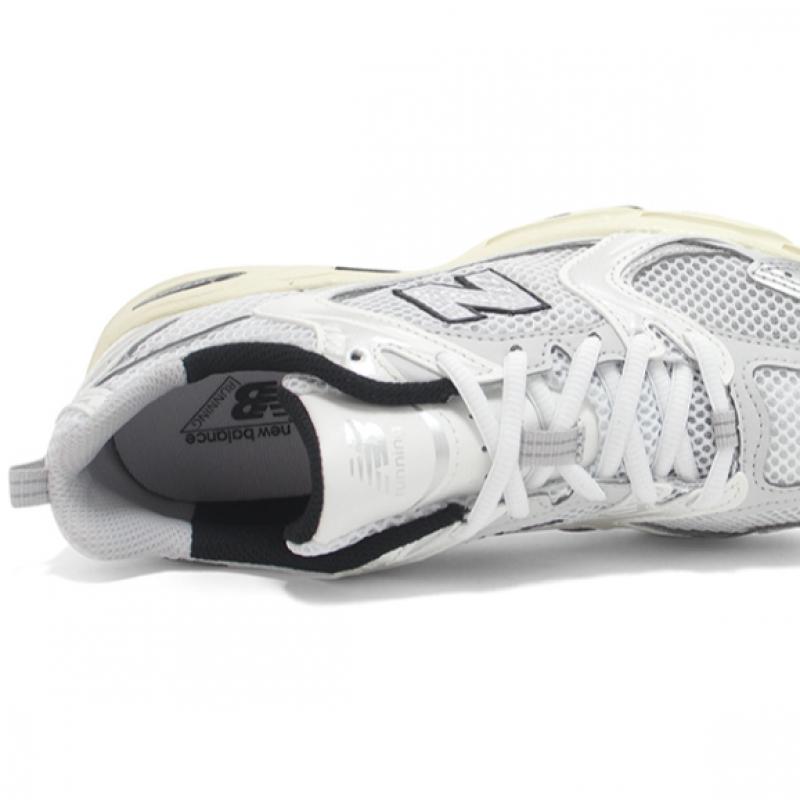 New Balance Unisex 530 Running Shoes Silver Cream Mr530ta