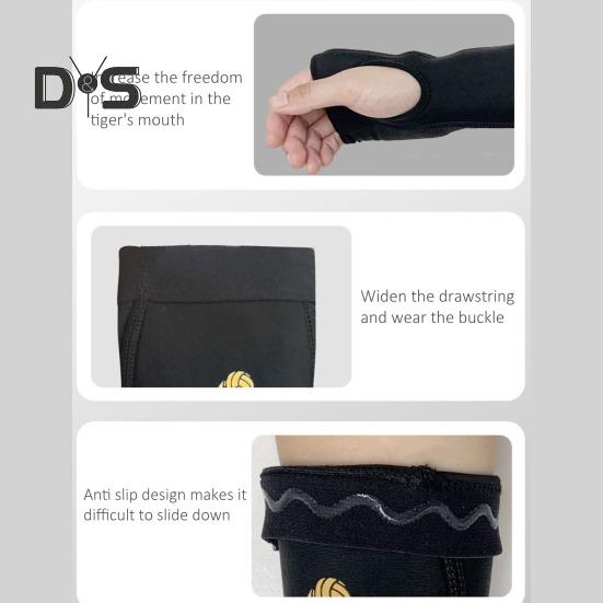 Voleybol Kol Kollukları Pas Vurma Ön Kol Kollukları Koruma Pedli ve Erkekler Kadınlar için Başparmak Deliği