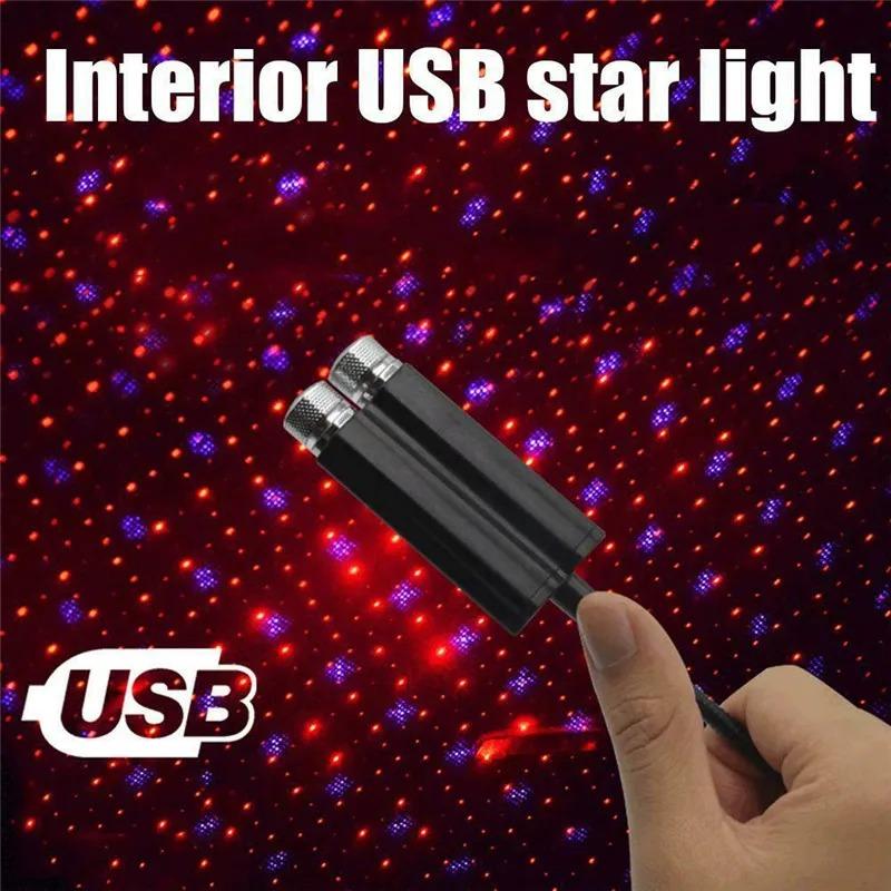 USB Car Roof light LED Babysbreath Atmosphere light Ambient LED Projection lamp LED Starry Sky Night Light Car Decorative light