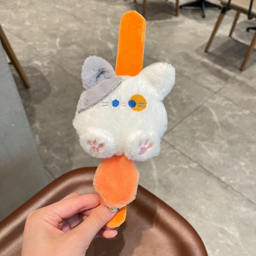 Pink Cat Plush Doll Slap Bracelet Siamese Cat Capybara Plush Wrist Band Home Decor