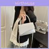 Letter Printed Fashion Glossy Material Women Leisure Single Shoulder Bag Square