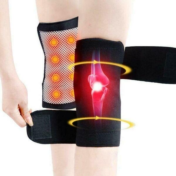 1 Paar Selbsterwärmende Magnetische Kniebandage Stützpolster Therapie Thermischer Schutz