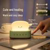 USB Rechargeable LED Cute Bread Maker Light: Dimmable Ambient Bedside Lamp for Children and Babies with Timer