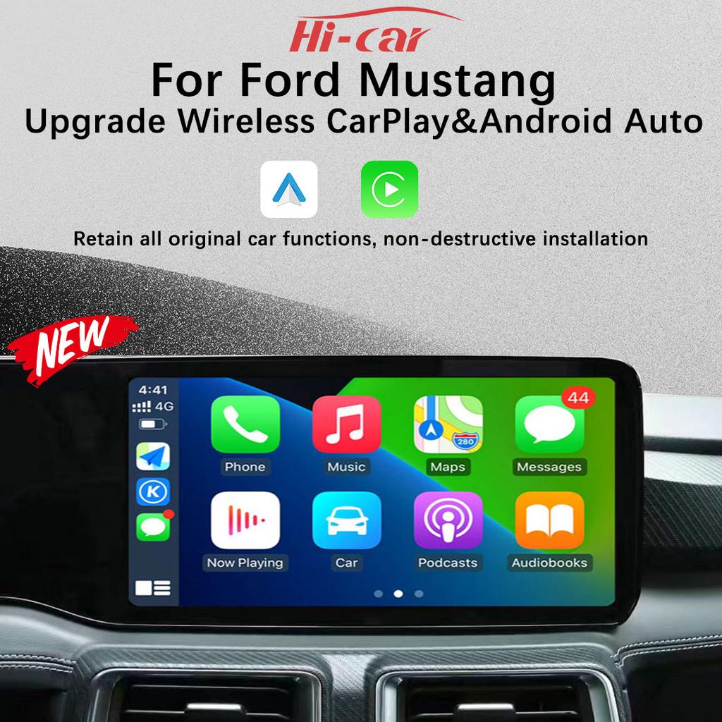Wireless CarPlay For Ford Mustang 2025-2025 Wireless Android Auto Center Control Screen Car Machine Connectivity Upgrade Smart
