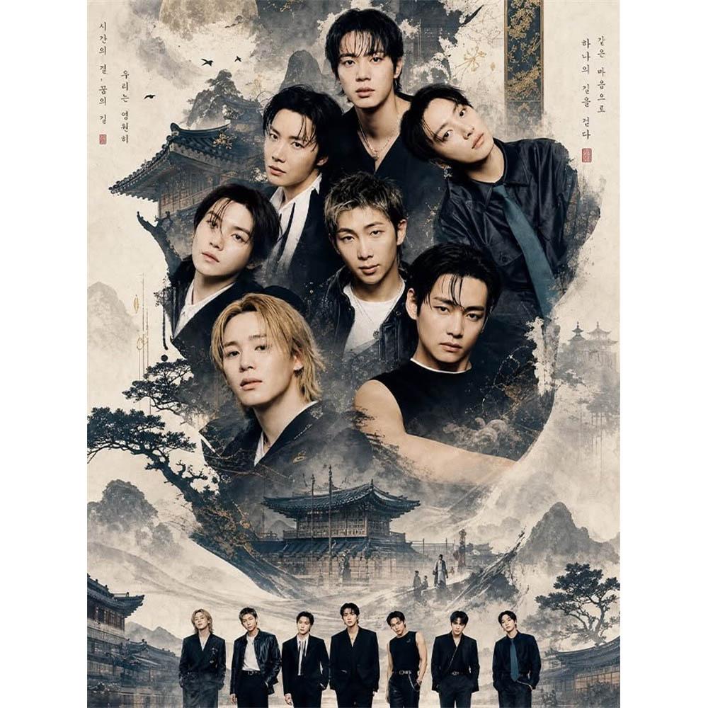 DIY Diamond Painting Kit Korean Boy Group BTS Series Full Drill Diamond Embroidery Art,Mosaic Cross Stitch Home Decor