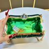 Ladies Gorgeous Evening Clutch Bag,Sparkling Rhinestone Flower Design Handbag,Fashion Shoulder Crossbody Bag with Chain Purse