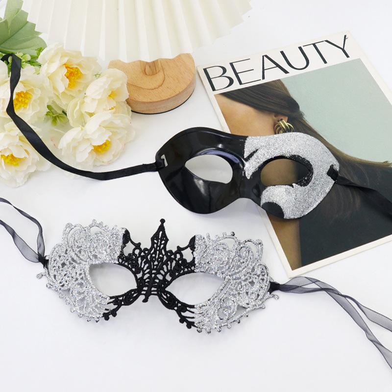 Couple Masks Luxurious Half Face Mask Cosplay Costume Mask Romantic Party Eye Mask For Parties Dances Masquerades