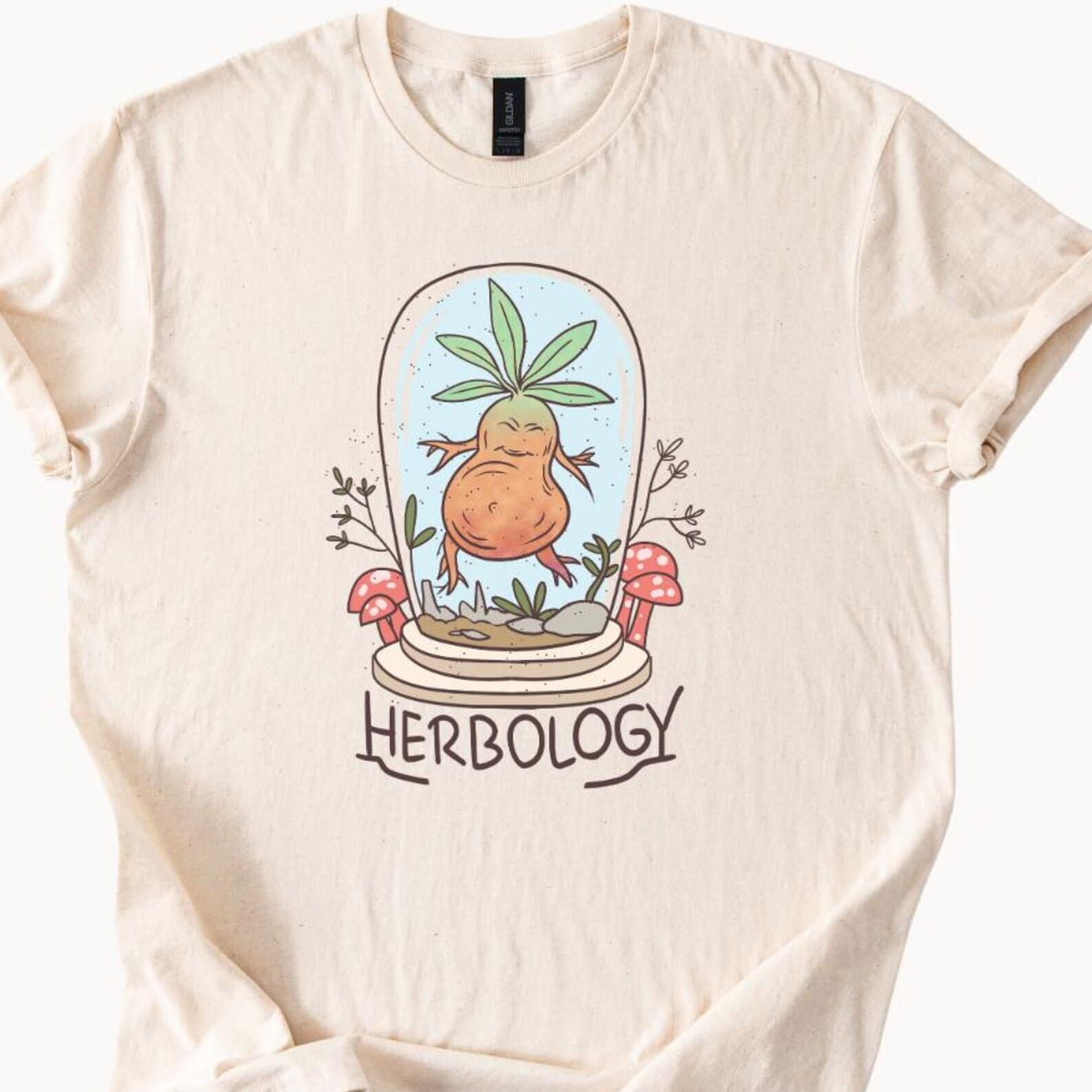 Magical Mandrake T Shirt, Herbology Plant Graphic Tee, Forestcore Aesthetic, Fantasy Herb Art, Cute Mandrake Apparel, Mandrake Root Design 120