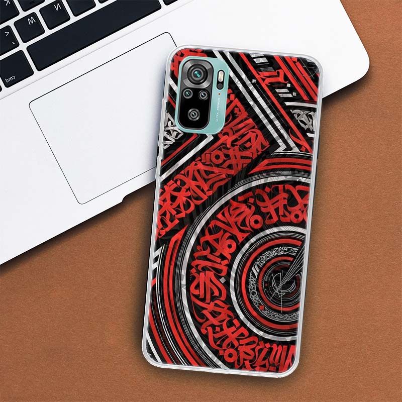 Pokras Lampas Art Graffiti Pouzdro na telefon pro Xiaomi Redmi Note 12 10 10S 9 9S 9T 8 8T 11T 11S 11E 11 Pro Plus 7 5 5G Coque Kryt